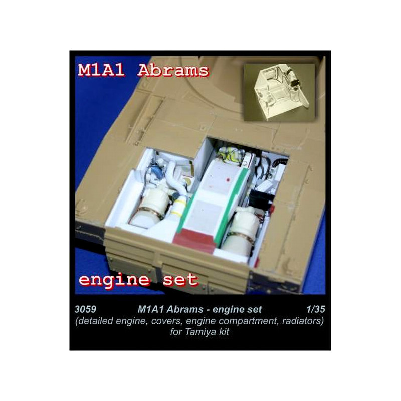 M1A2 Abrams - engine set for Tamiya